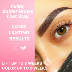 CLIONE PRIME before-after image demonstrating natural brow and lash enhancement