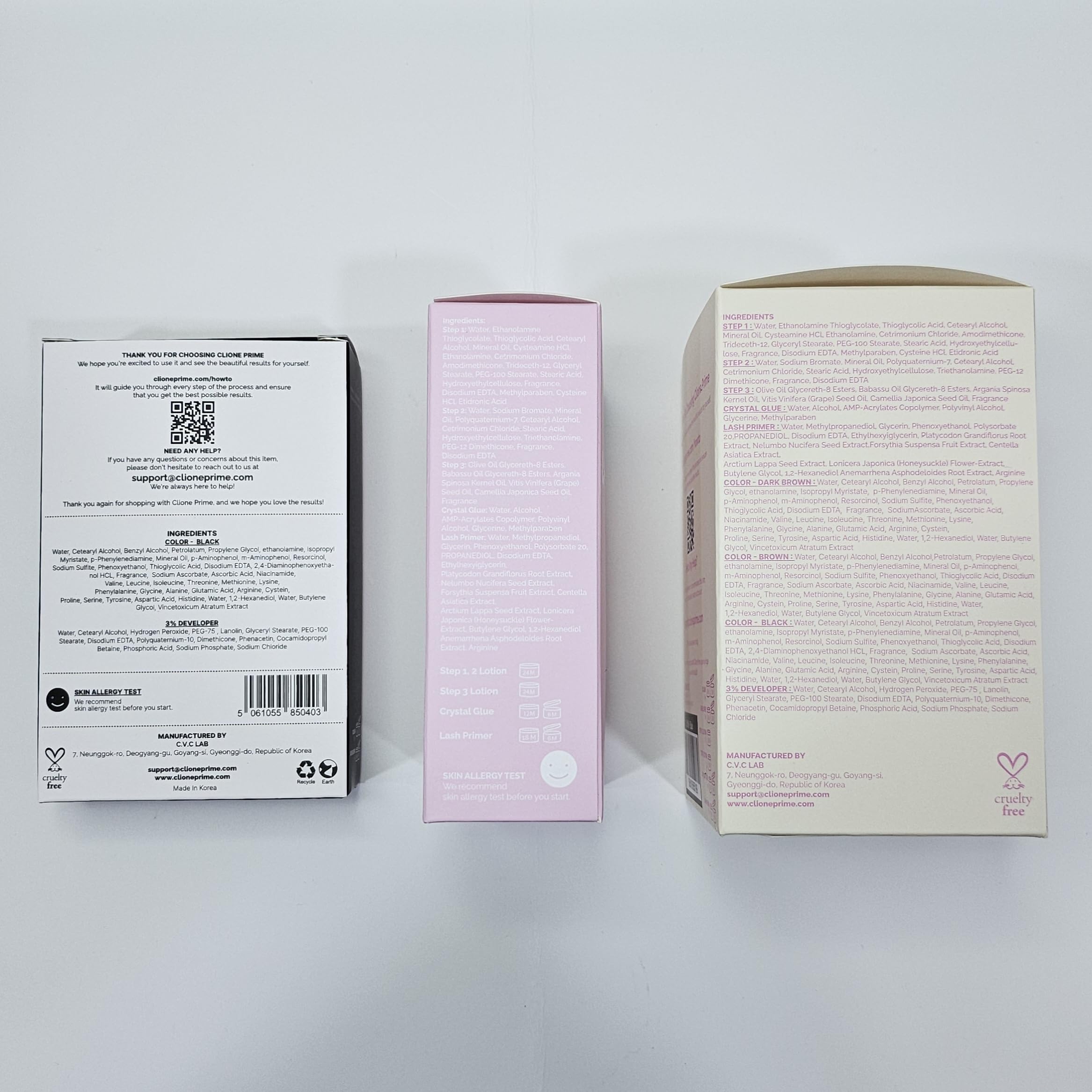 CLIONE PRIME packaging highlighting compact, travel-friendly design