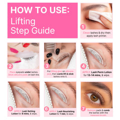 CLIONE PRIME lash lift application tools enable precise, clean application.