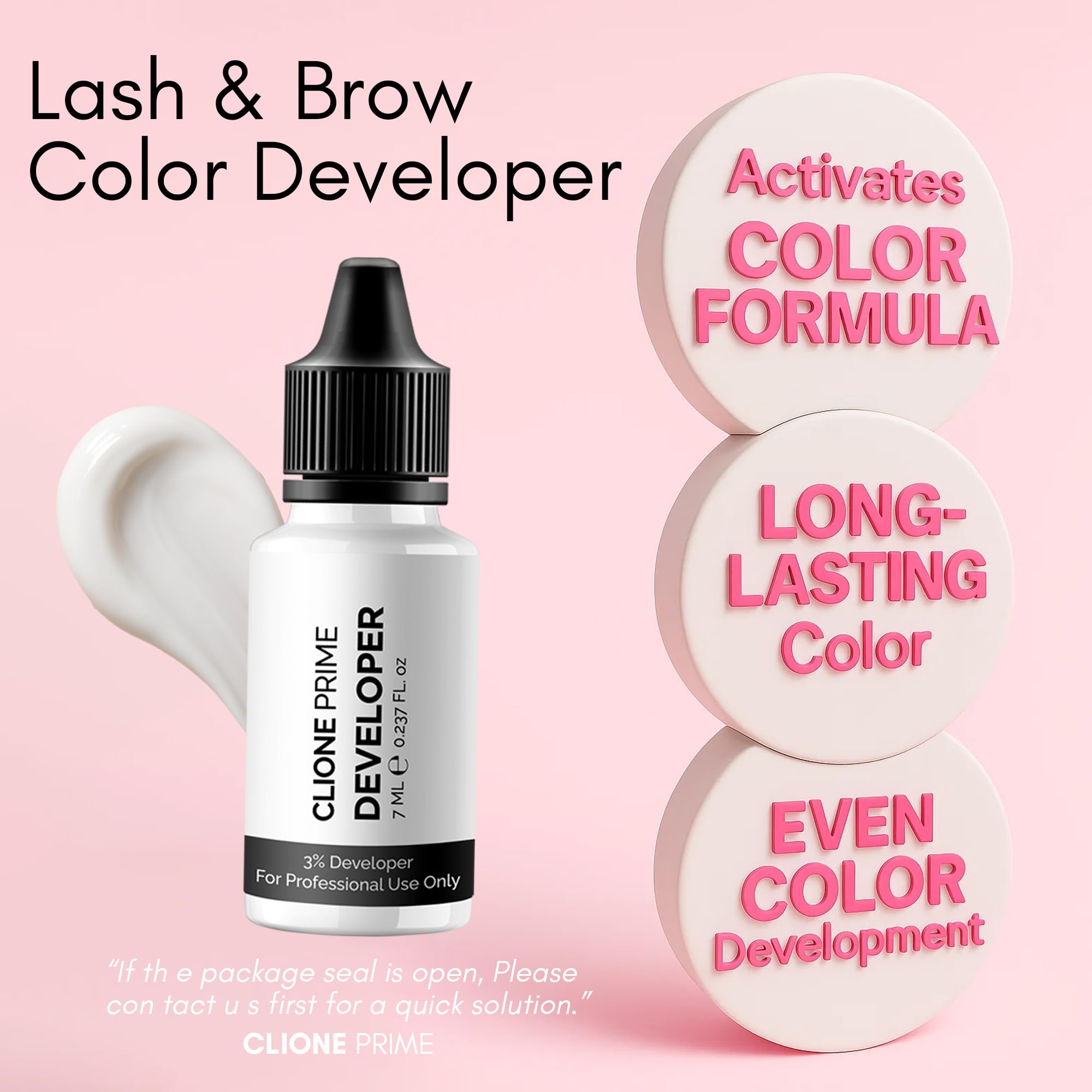 CLIONE PRIME safety gloves protect hands during at-home treatments.