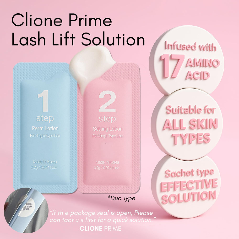 CLIONE PRIME setting solution helps retain lift for up to 8 weeks.