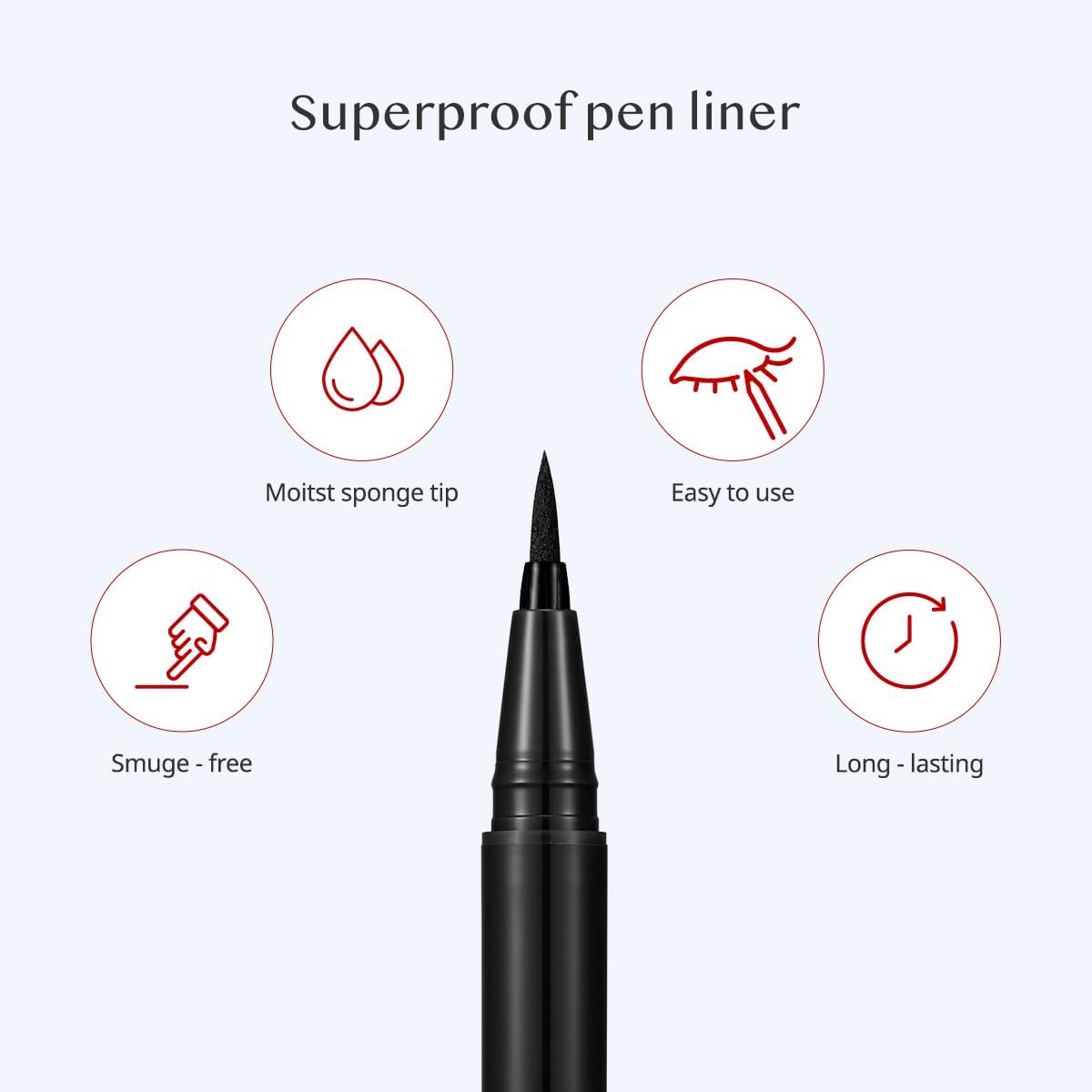 CLIO PROFESSIONAL Superproof Pen offers fine tip and angled side for line variety.