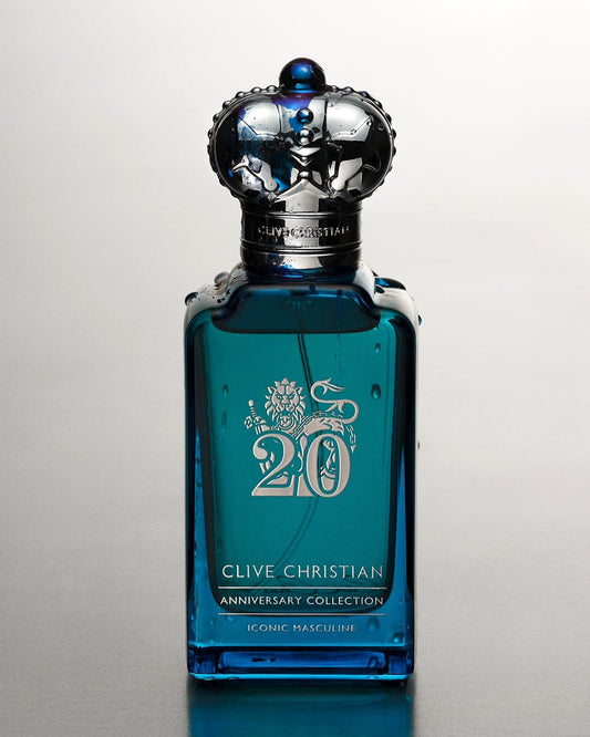 Close-up of the Iconic Masculine bottle cap highlighting craftsmanship.