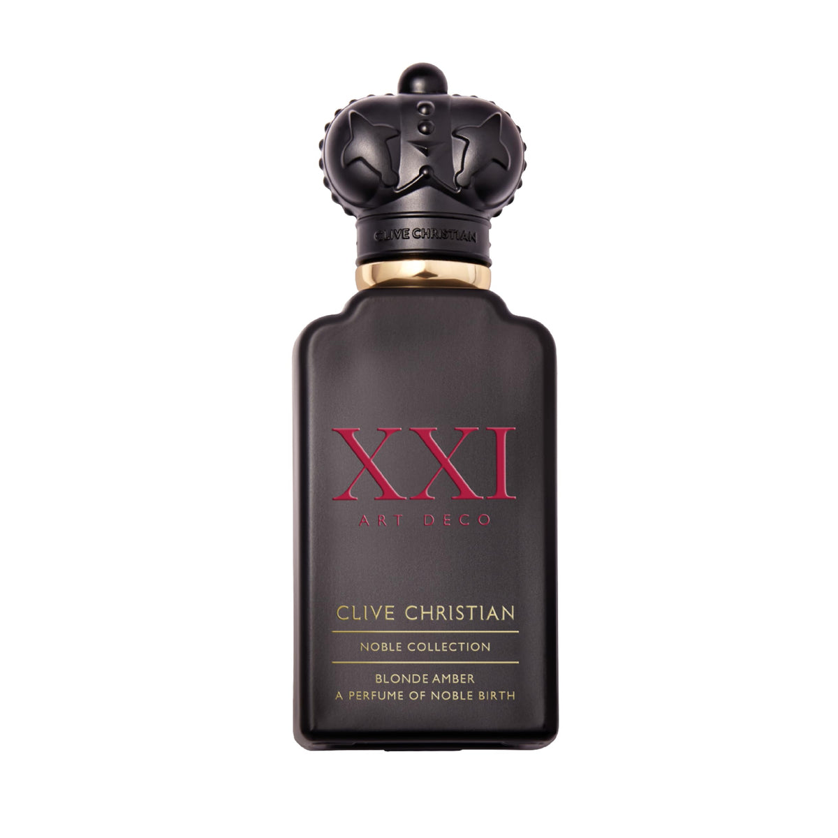 Clive Christian XXl Noble Blonde Amber bottle pour reveals a warm, lasting luxury scent.