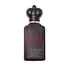 Clive Christian XXl Noble Blonde Amber bottle pour reveals a warm, lasting luxury scent.