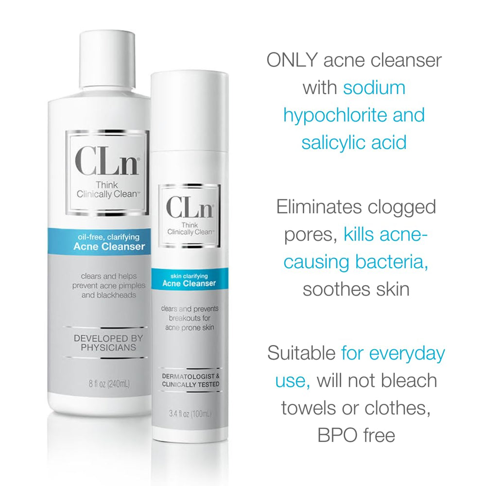 Label highlights fragrance-free, hypoallergenic CLn formula.