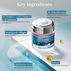 CLNABFR scar cream close-up showing smoother texture potential
