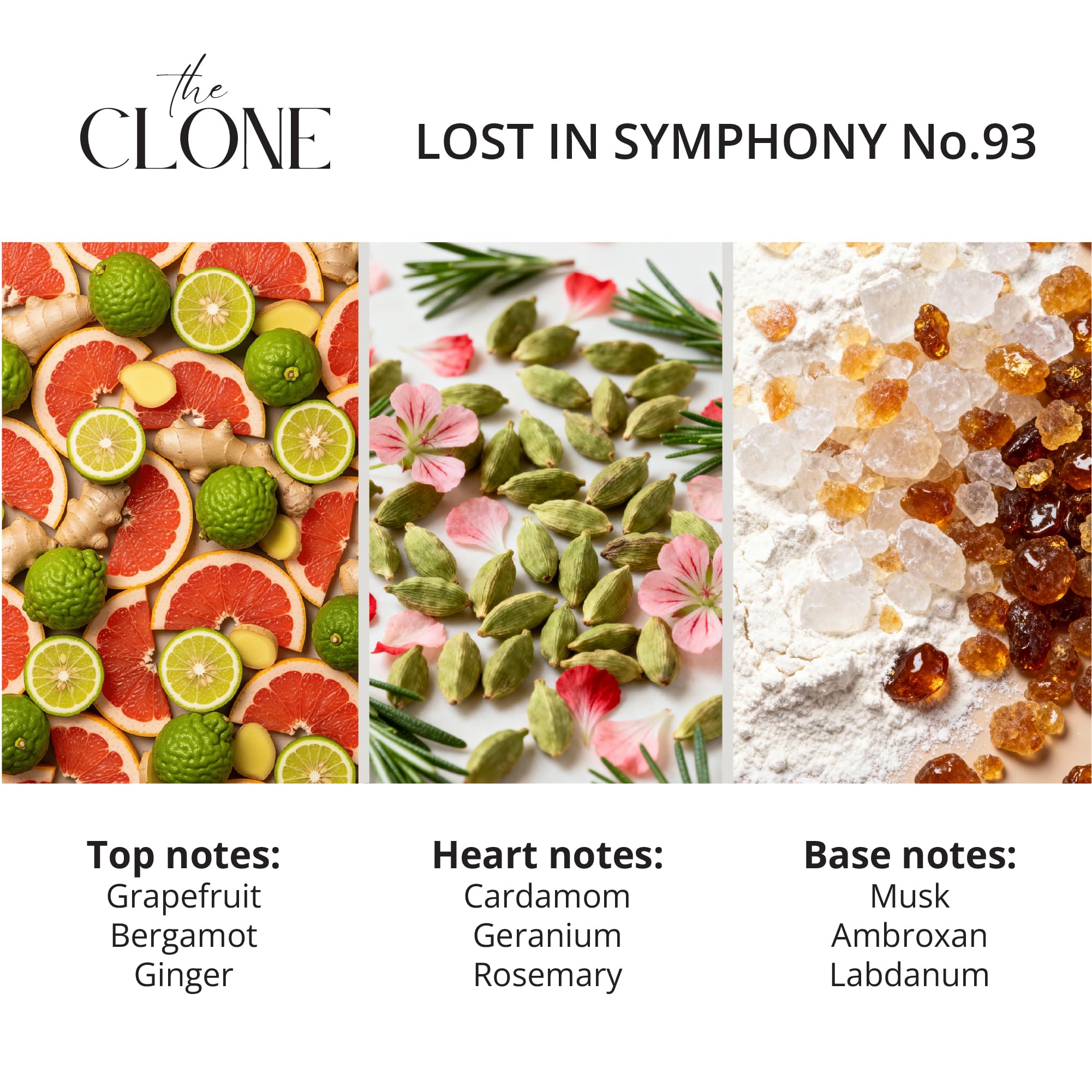 Clone Lost in Symphony No. 83 bottle closeup shows premium depth and lasting sillage.