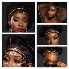 Cloth & Cord headband worn demonstrates afrocentric style and versatility.