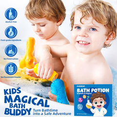 CLOUQUAR bath fizz explodes with color for a delightful soak.