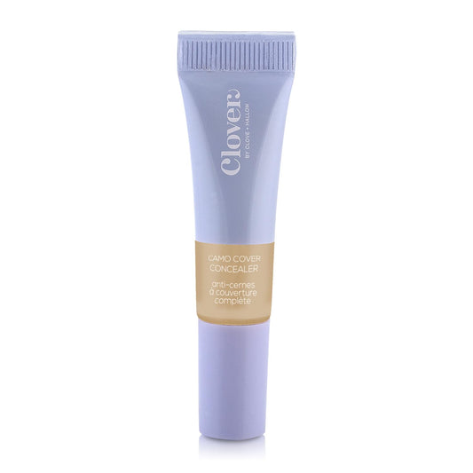 Clover Camo Cover concealer tube delivering natural coverage for dark circles and redness.