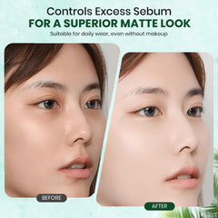 Club Suppin aloe-hydration base powder balancing moisture for comfortable wear.
