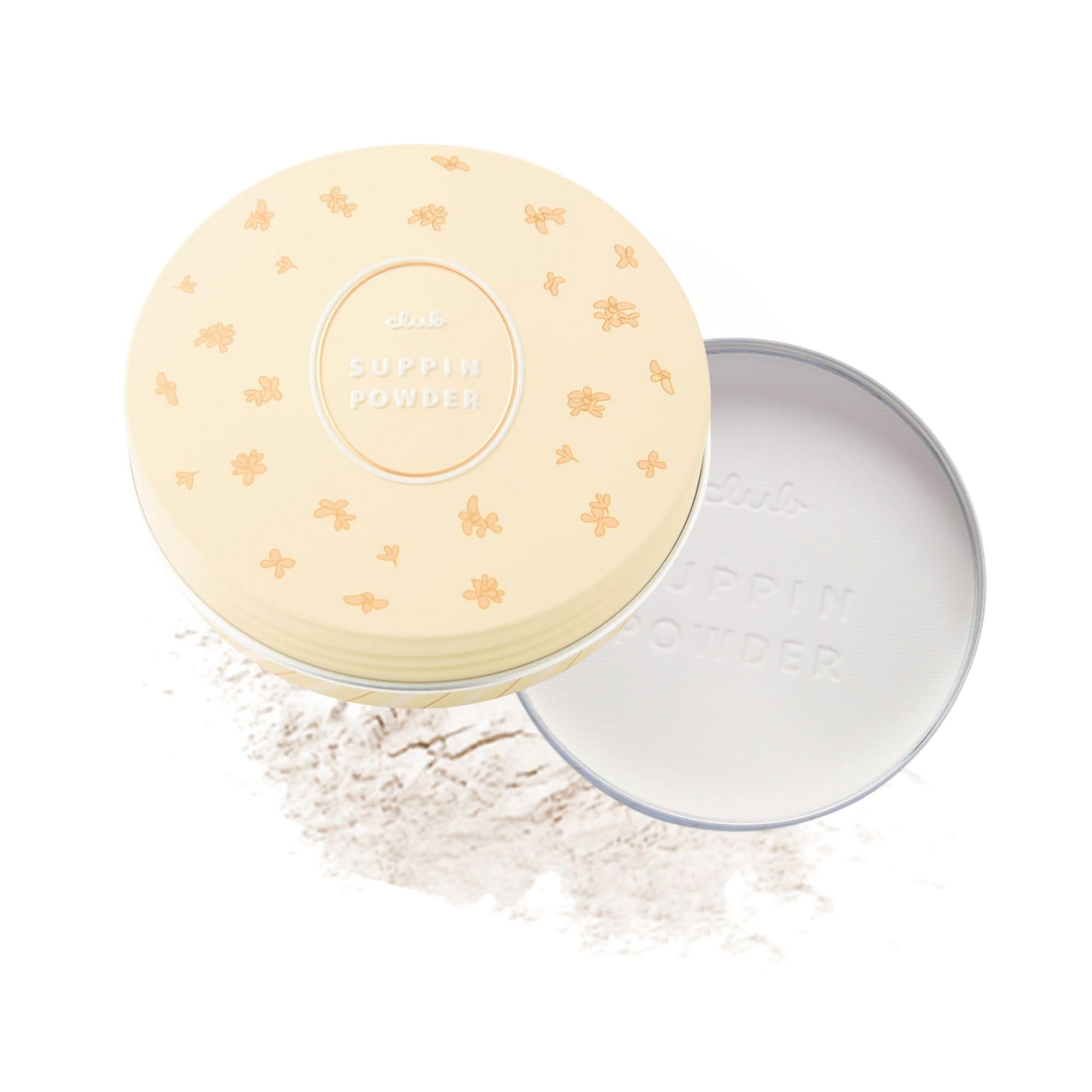 Club Suppin translucent powder compact blends invisibly for a natural finish.