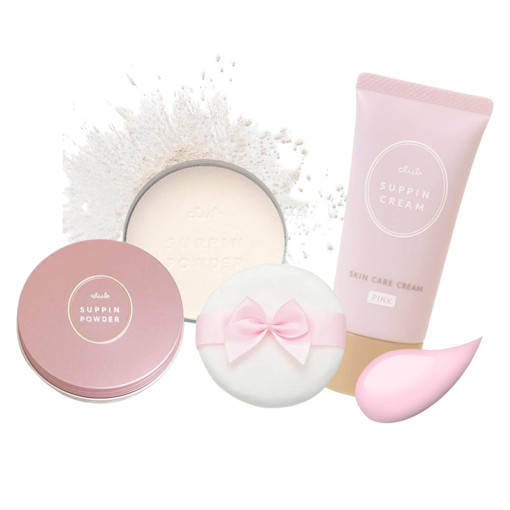 Club Suppin translucent setting powder compact for a natural soft-matte finish