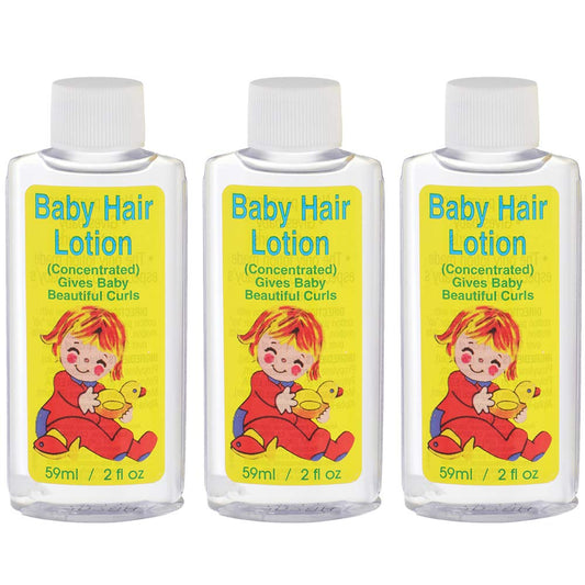 Clubman Gentle Baby Hair Lotion 3-pack packaging for easy family care