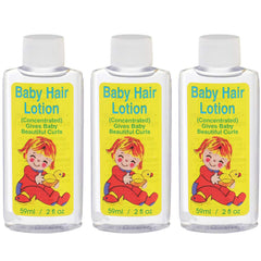 Clubman Gentle Baby Hair Lotion 3-pack packaging for easy family care