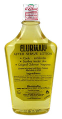 Clubman Pinaud 177ml bottle showcased for refreshing post-shave feel.
