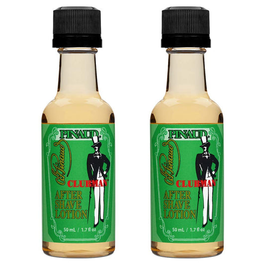 Clubman Pinaud After Shave bottle with classic barbershop scent for post-shave comfort.