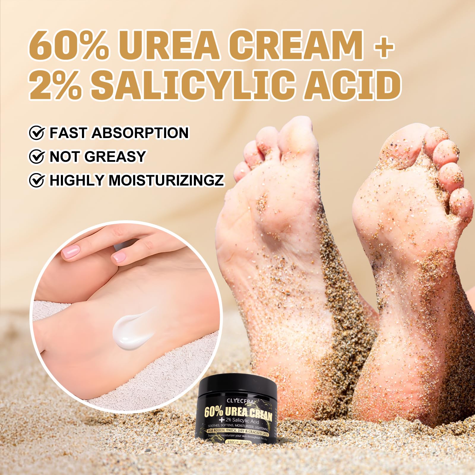 Clyecfra 150g cream packaging beside towels suggests home use.