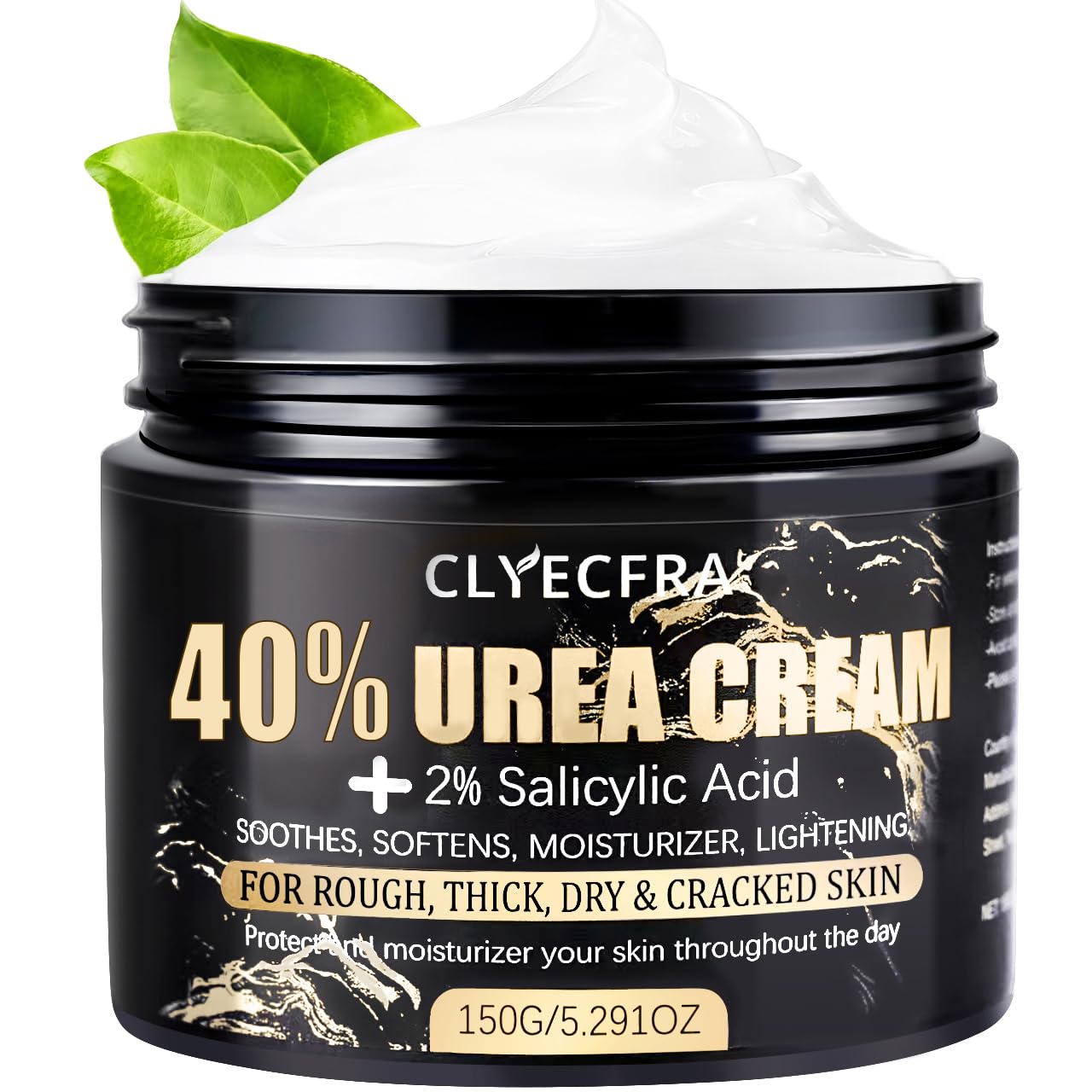 Clyecfra 40% Urea Cream bottle showing deep hydration potential