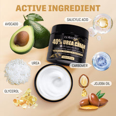 Clyecfra Urea Cream 40% application close-up, smooth spread