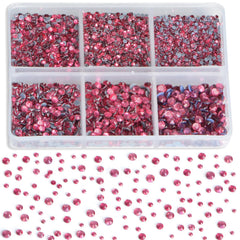 CMBYN rose rhinestones SS3-SS4 sizes ready for versatile garment embellishments