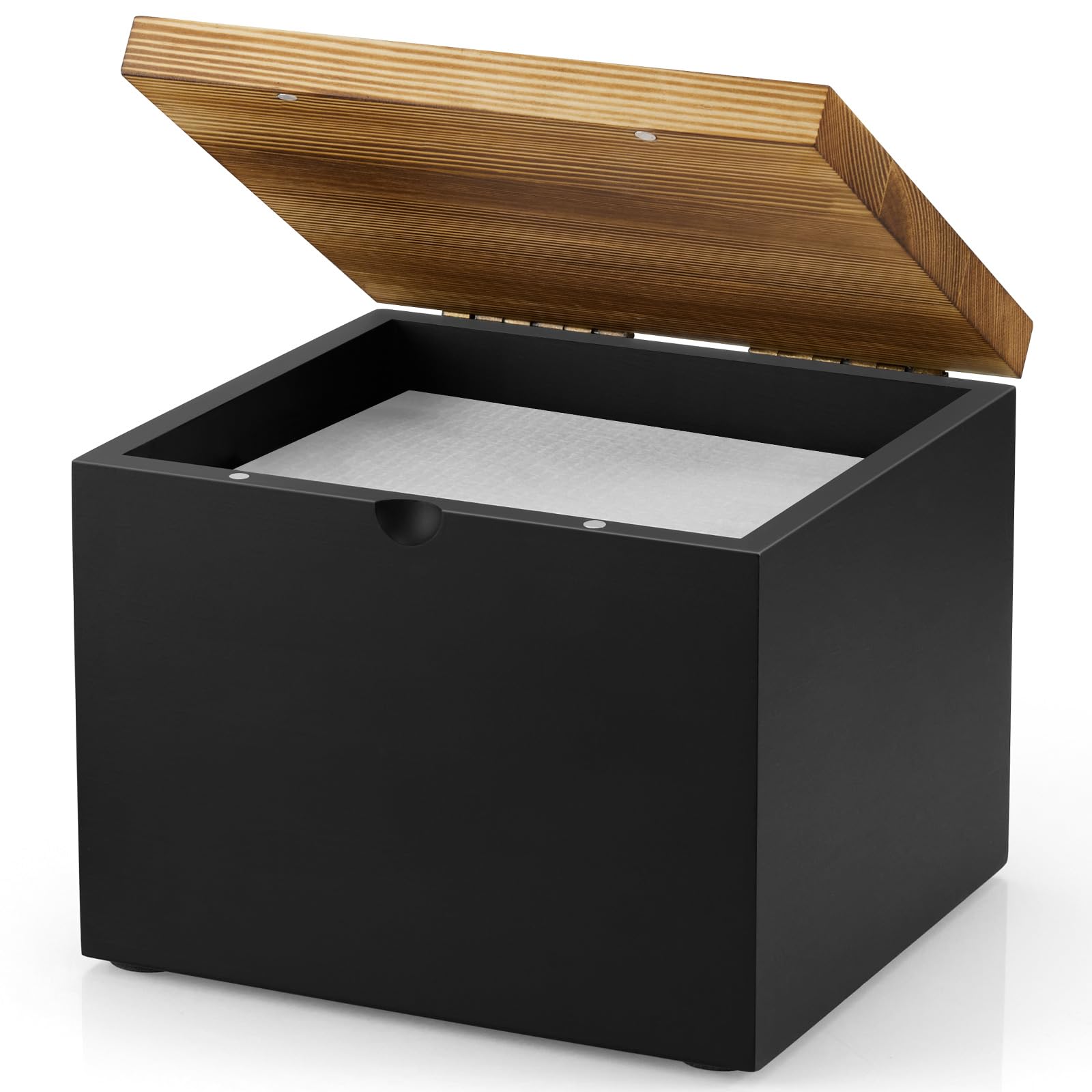 CMLKLZD disposable face towel holder in wooden box for bathroom organization