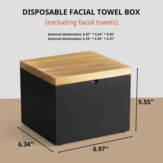 CMLKLZD face towel container with dustproof lid keeping towels clean and dry
