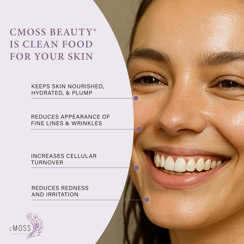 cMOSS BEAUTY ethically sourced botanicals in clean beauty formula