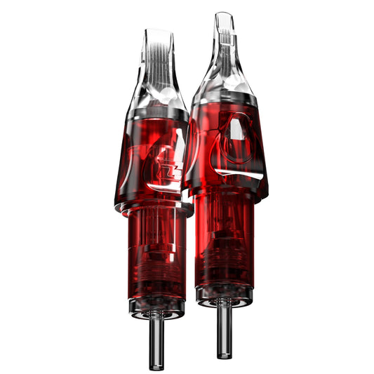CNC 23RM tattoo needle cartridge set of 20 ready for single-use sessions.