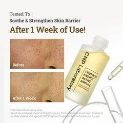 CNP Honey Glow Serum texture closeup highlights a silky, nourishing feel.