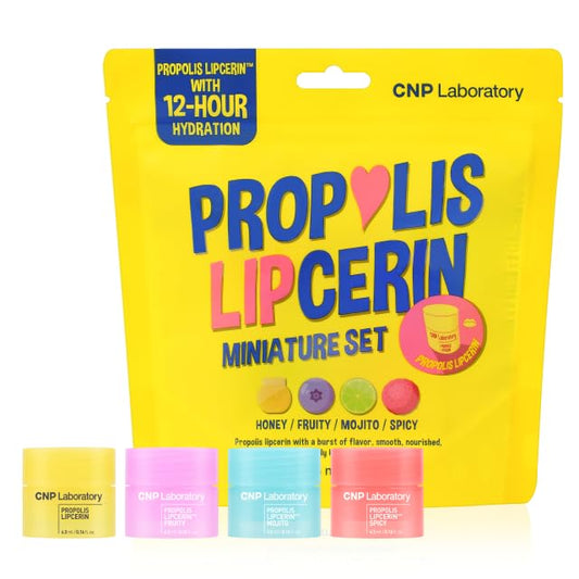 CNP Honey Lip Butter Mini Set with travel case for on-the-go hydration