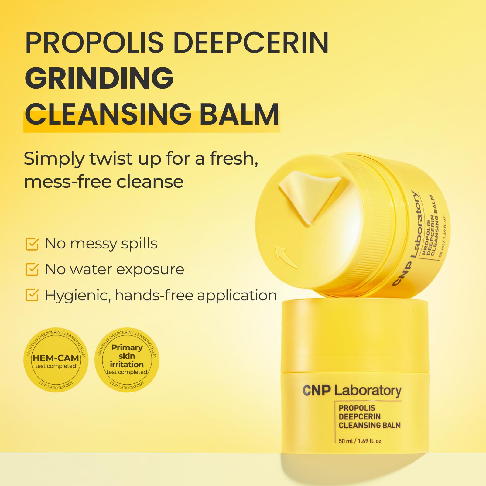 CNP Propolis Deepcerin Cleansing Balm balm-to-oil texture for gentle cleansing