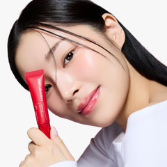 CNP Propolis Jelly Lipcerin Cherry Pie swatch shows vibrant tint.