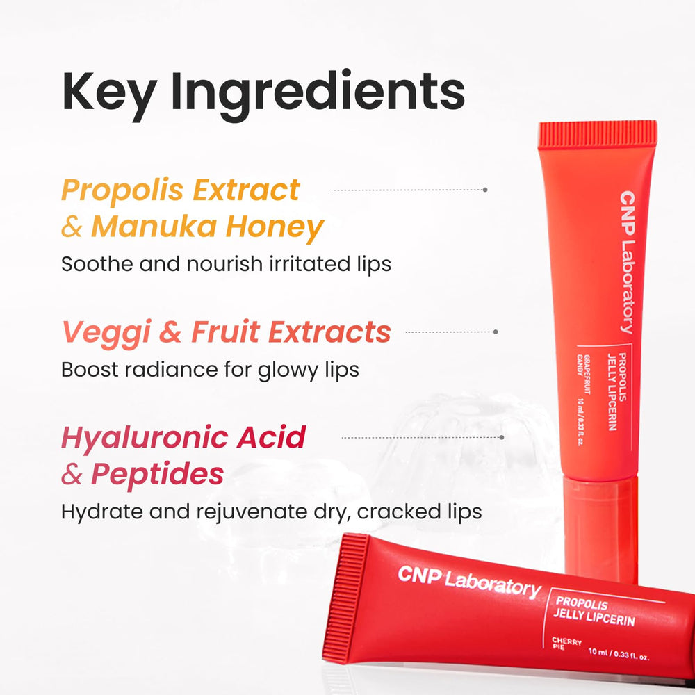 Propolis extract and Manuka honey nourish lips without heaviness