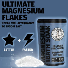 Magnesium flakes and Dead Sea salts blend for rich mineral bath