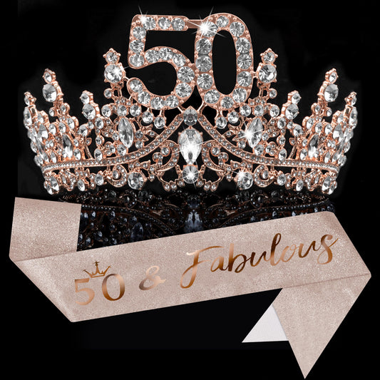 COCIDE 50th birthday glitter sash for standout photos