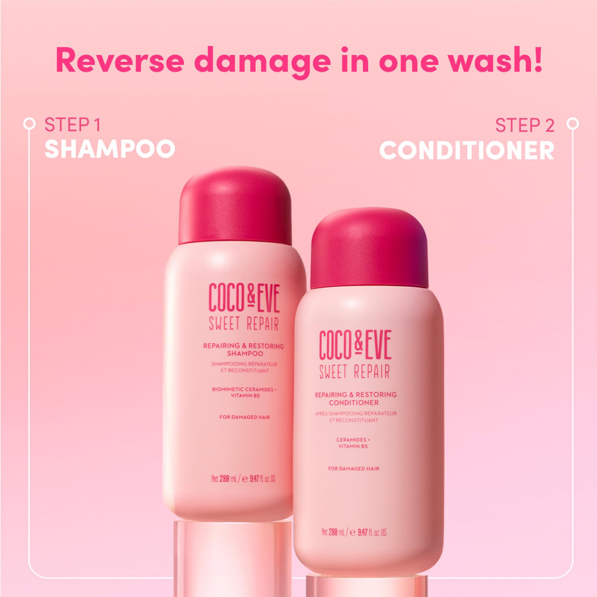 Guava honey peach fragrance note from Coco & Eve for a refreshing wash.