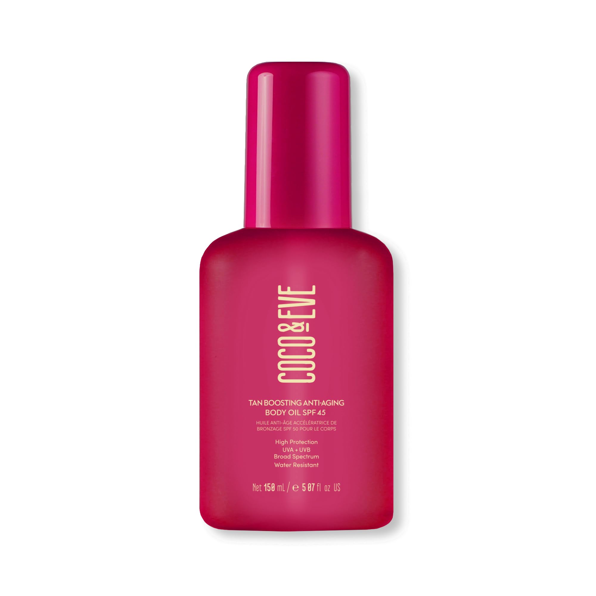 Coco & Eve Tan Boosting bottle pump for easy outdoor application