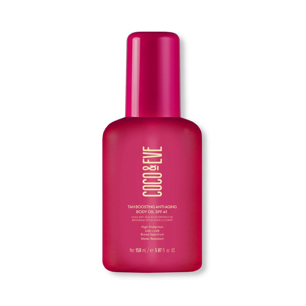 Coco & Eve Tan Boosting bottle pump for easy outdoor application