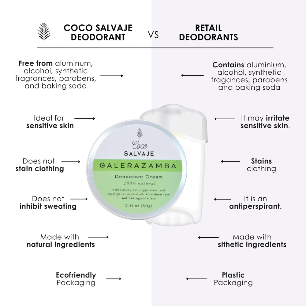 COCO SALVAJE ingredients list highlights cold-pressed oils and shea butter for sensitive skin