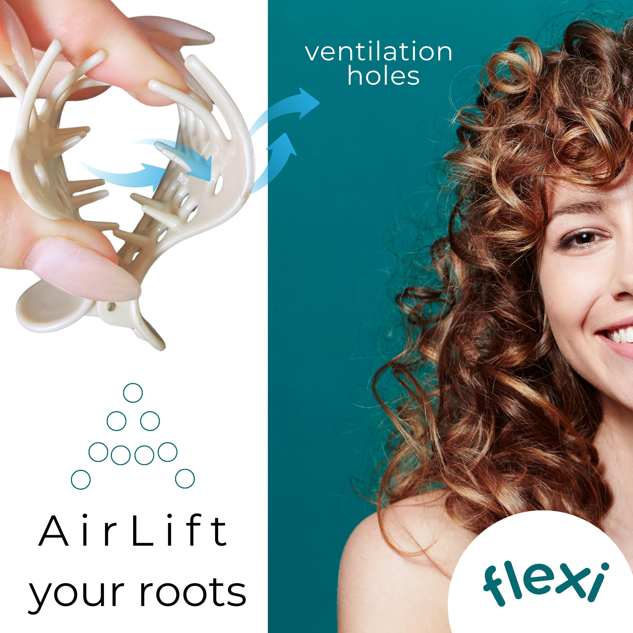 Cocoa & Cali AirLift soft sturdy clip highlights comfortable wear without snag.