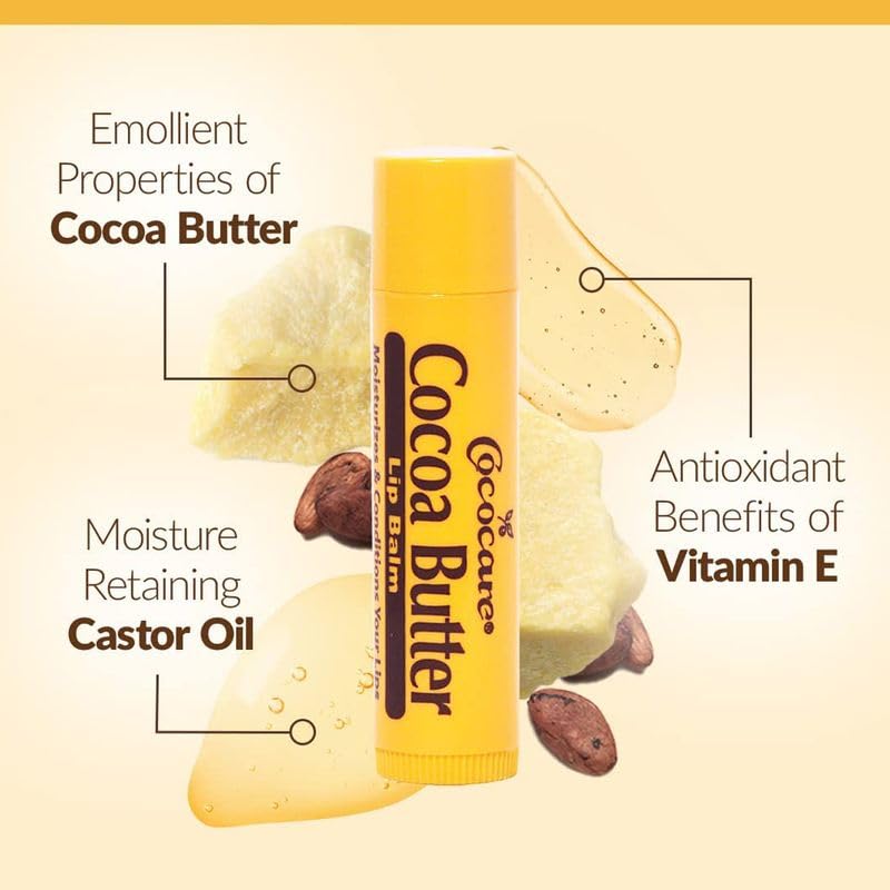 COCOCARE Cocoa Butter Lip Balm provides natural protection in windy conditions.