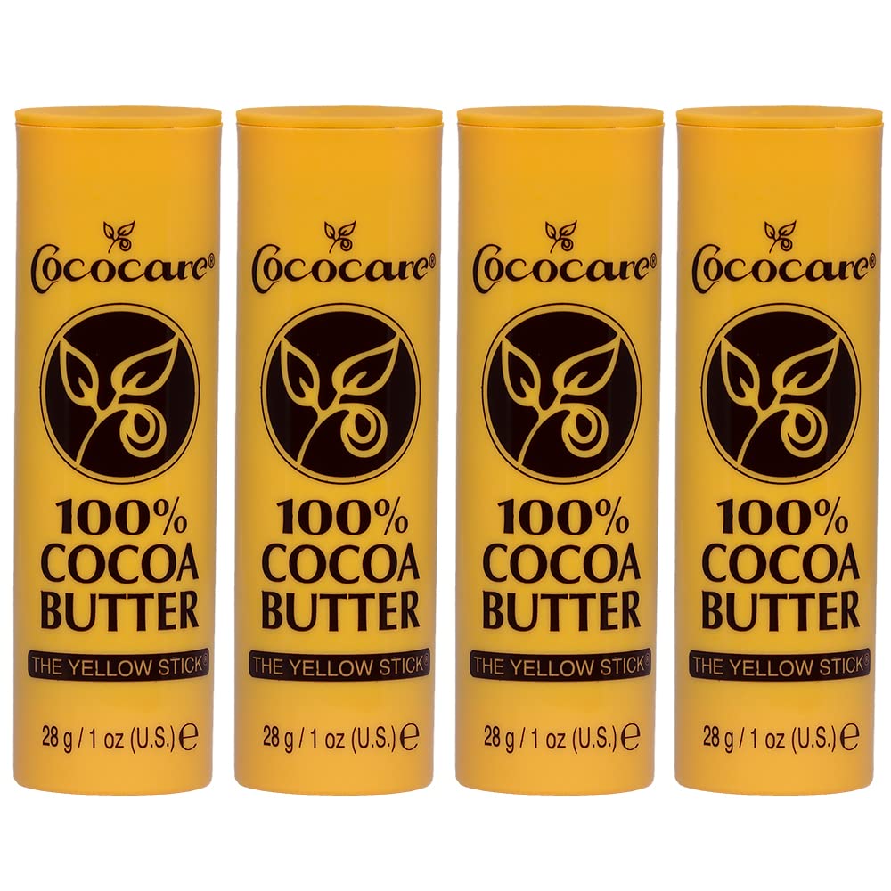 COCOCARE Cocoa Butter Stick 4-pack packaging shows convenient use.
