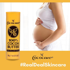 Cococare Cocoa Butter Stick applied to dry skin areas