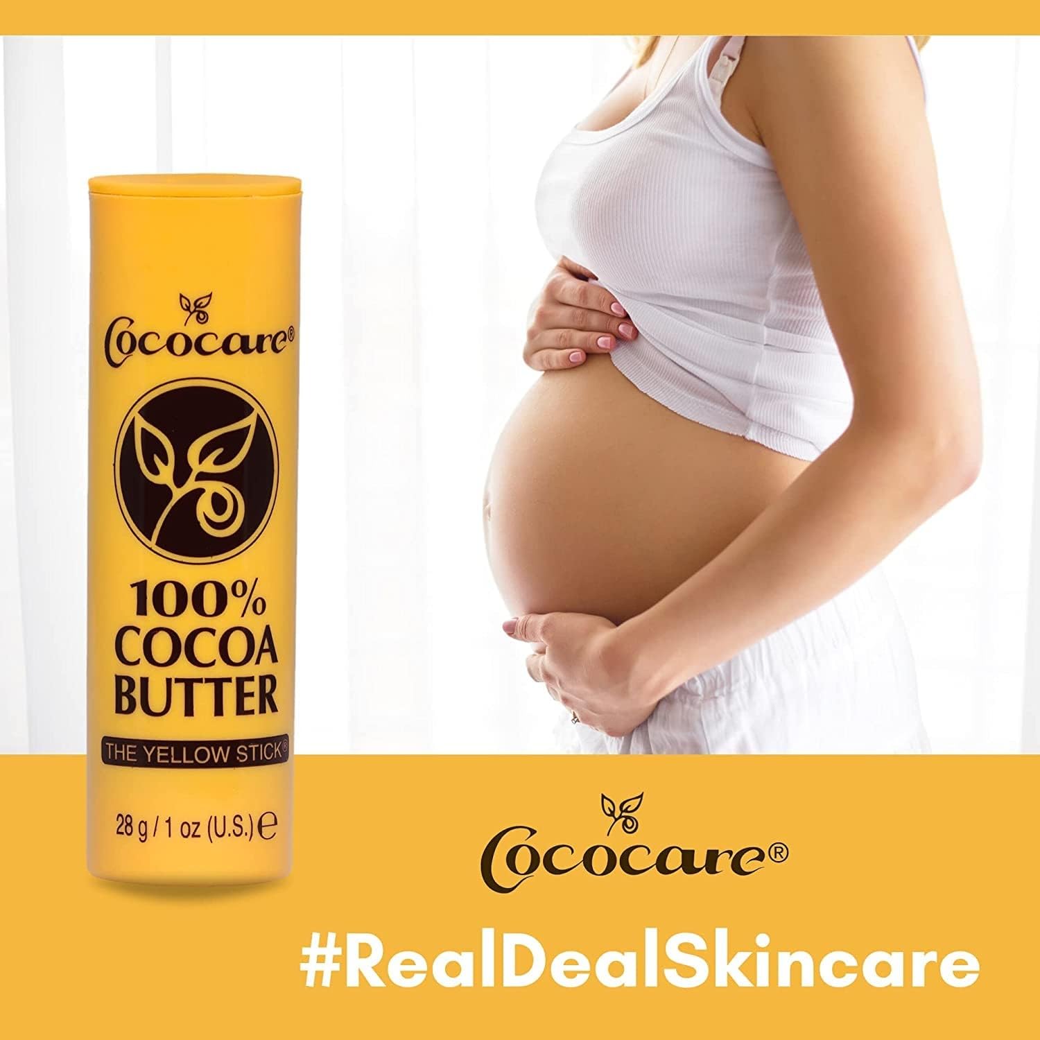 Cococare Cocoa Butter Stick texture-closeup reveals creamy, moisturizing consistency