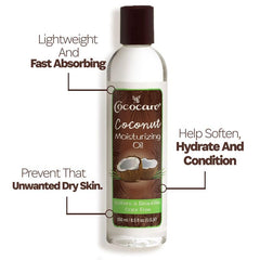Apply COCOCARE Coconut Moisturizing Oil after shower for lasting moisture.