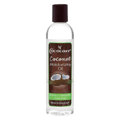 COCOCARE Coconut Moisturizing Oil bottle delivers quick hydration and soft skin.