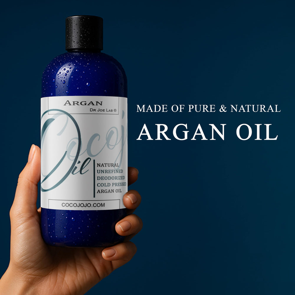 cocojojo Argan Oil Deodorized face application, lightweight hydration for soft, supple skin.