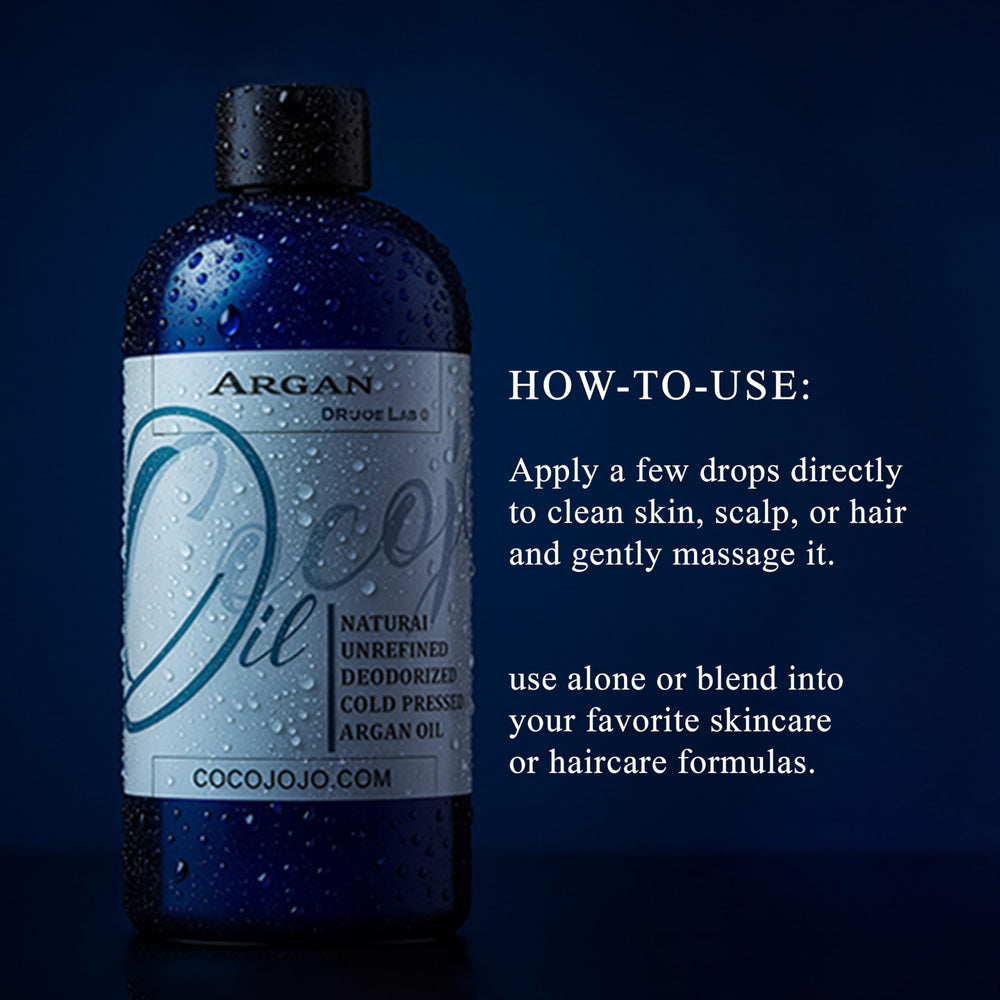 cocojojo Argan Oil Deodorized natural wooden spoon with oil, moisture for skin and hair.